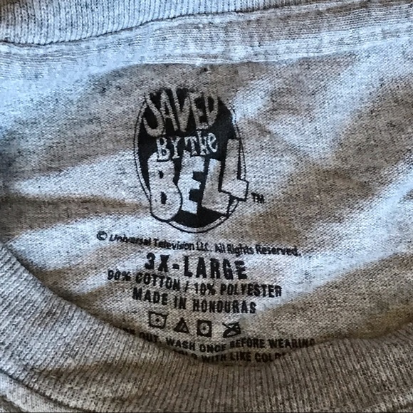Saved By the Bell Gray T-Shirt, Size 3X - Picture 2 of 4